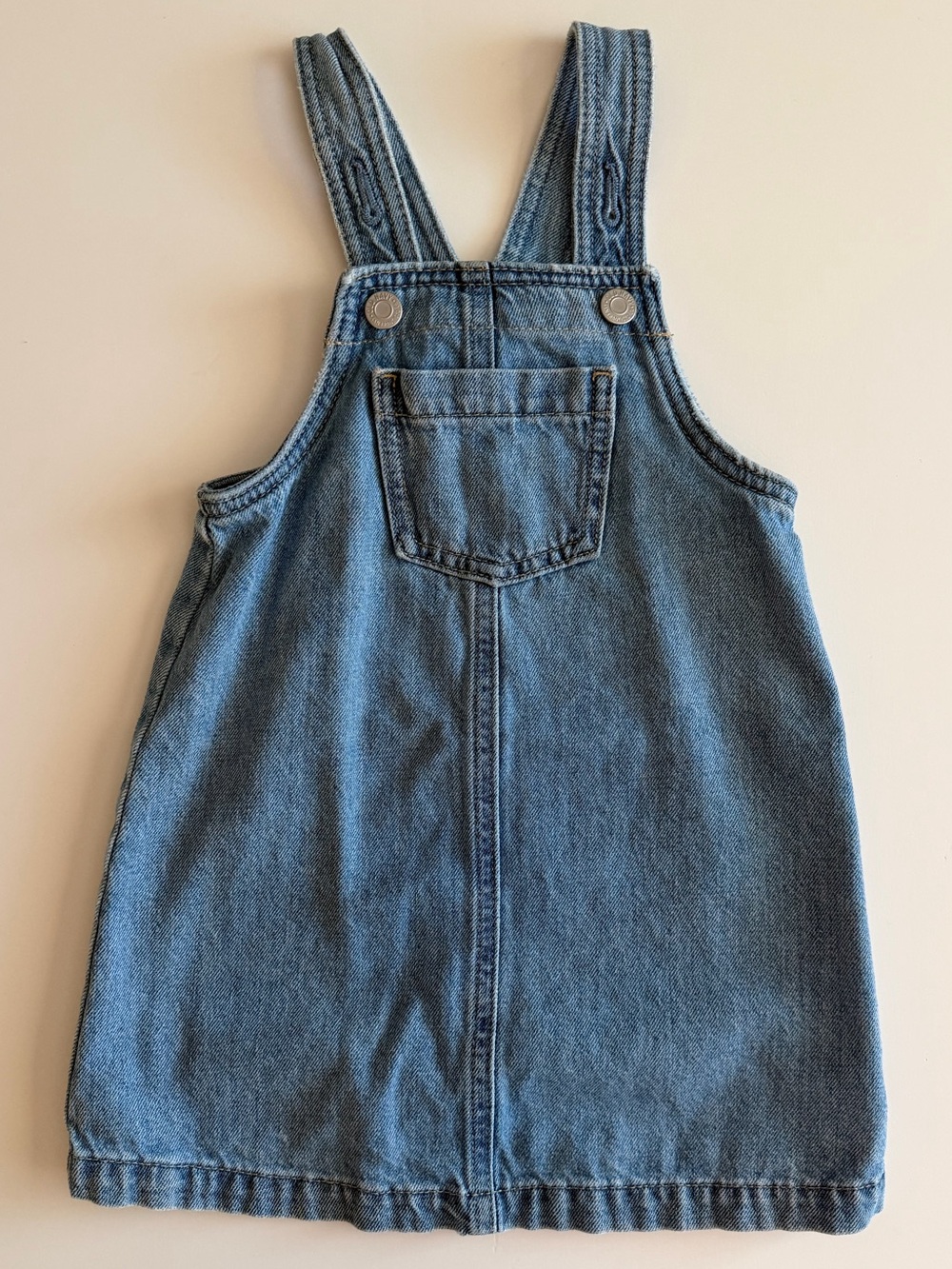 Old Navy Blue Denim 3T Overall/Jumper Dress for Girls EUC